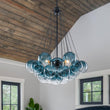 Load image into Gallery viewer, Cluster Colored Tinted Glass Globe Bubble Chandelier