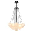 Load image into Gallery viewer, Bubble Cluster Opal White Glass Globe Chandelier