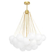 Load image into Gallery viewer, Bubble Cluster Opal White Glass Globe Chandelier