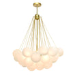 Load image into Gallery viewer, Bubble Cluster Opal White Glass Globe Chandelier