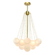 Load image into Gallery viewer, Bubble Cluster Opal White Glass Globe Chandelier