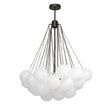 Load image into Gallery viewer, Bubble Cluster Opal White Glass Globe Chandelier