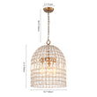 Load image into Gallery viewer, French Farmhouse Crystal Lantern Pendant Light