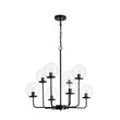 Load image into Gallery viewer, Funky Clear Seeded Glass Globe Tired Bubble Chandelier