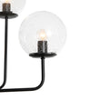 Load image into Gallery viewer, Funky Clear Seeded Glass Globe Tired Bubble Chandelier