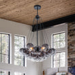Load image into Gallery viewer, Cluster Colored Tinted Glass Globe Bubble Chandelier