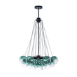 Load image into Gallery viewer, Cluster Colored Tinted Glass Globe Bubble Chandelier