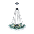 Load image into Gallery viewer, Cluster Colored Tinted Glass Globe Bubble Chandelier