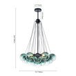 Load image into Gallery viewer, Cluster Colored Tinted Glass Globe Bubble Chandelier