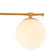 Load image into Gallery viewer, Modern 6-Light White Glass Globe Sputnik Semi Flush Mount