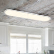Load image into Gallery viewer, Minimalist Linear White Oblong Dimable LED Ceiling Light