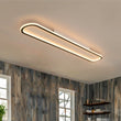 Load image into Gallery viewer, Modern Oval LED Semi Flush Mount Ceiling Light