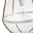 Load image into Gallery viewer, Farmhouze Light - 1 - light Coastal Hemp Rope Glass Globe Pendant Light - Pendant - 1 Bulb -