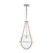 Load image into Gallery viewer, Farmhouze Light - 1 - light Coastal Hemp Rope Glass Globe Pendant Light - Pendant - 1 Bulb -
