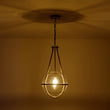 Load image into Gallery viewer, Farmhouze Light - 1 - light Coastal Hemp Rope Glass Globe Pendant Light - Pendant - 1 Bulb -