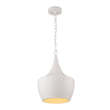 Load image into Gallery viewer, Farmhouze Light - 1 - Light Danish Simple Metal White Pendant Light - Pendant - Teardrop Shade -