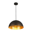 Load image into Gallery viewer, Farmhouze Light - 1 - Light Industrial Black Hammered Iron Dome Pendant - Chandelier - 15in -