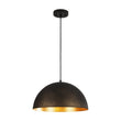 Load image into Gallery viewer, Farmhouze Light - 1 - Light Industrial Black Hammered Iron Dome Pendant - Chandelier - 15in -