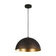 Load image into Gallery viewer, Farmhouze Light - 1 - Light Industrial Black Hammered Iron Dome Pendant - Chandelier - 15in -