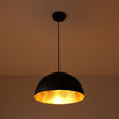 Load image into Gallery viewer, Farmhouze Light - 1 - Light Industrial Black Hammered Iron Dome Pendant - Chandelier - 15in -