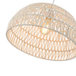 Load image into Gallery viewer, Farmhouze Light - 1 - Light Rustic Boho Woven Rope Dome Pendant Light - Pendant - Medium - White