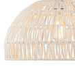 Load image into Gallery viewer, Farmhouze Light - 1 - Light Rustic Boho Woven Rope Dome Pendant Light - Pendant - Medium - White