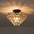 Load image into Gallery viewer, Farmhouze Light - 1 - Light Tiered Sparkle Crystal Accented Semi Flush Mount - Chandelier - Oil - Rubbed Bronze -