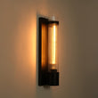 Load image into Gallery viewer, Farmhouze Light - 1 - light Vintage Ribbed Glass Cylinder Linear Wall Sconce - Wall Sconce - 2 Packs -