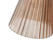 Load image into Gallery viewer, Farmhouze Light - 2 - light UP Down Striped Glass Double Cone Wall Light - Wall Sconce - Brown Glass + Oil - Rubbed Bronze Finish -
