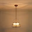 Load image into Gallery viewer, Farmhouze Light - 3 - Light Drum Seeded Glass Lantern Ceiling Light - Ceiling Light - 3 - Light -