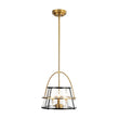Load image into Gallery viewer, Farmhouze Light - 3 - Light Drum Seeded Glass Lantern Ceiling Light - Ceiling Light - 3 - Light -
