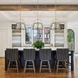 Load image into Gallery viewer, Farmhouze Light - 3 - Light Drum Seeded Glass Lantern Ceiling Light - Ceiling Light - 3 - Light -