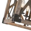 Load image into Gallery viewer, Farmhouze Light - 4 - Light Candle Style Aged Wooden Square Lantern Pendant Light - Pendant - Poplar -