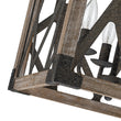 Load image into Gallery viewer, Farmhouze Light - 4 - Light Candle Style Aged Wooden Square Lantern Pendant Light - Pendant - Poplar -
