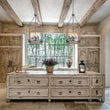 Load image into Gallery viewer, Farmhouze Light - 4 - Light Distressed Wood Square Lantern Pendant Light - Chandelier - Poplar -
