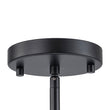 Load image into Gallery viewer, Farmhouze Light - 4 - Light Linen Drum Semi Flush Ceiling Light - Ceiling Light - Black -