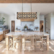 Load image into Gallery viewer, Farmhouze Light - 4 - Light Rustic Wooden Rectangular Cage Island Chandelier - Chandelier - Poplar -
