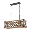 Load image into Gallery viewer, Farmhouze Light - 4 - Light Rustic Wooden Rectangular Cage Island Chandelier - Chandelier - Poplar -