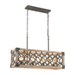Load image into Gallery viewer, Farmhouze Light - 4 - Light Rustic Wooden Rectangular Cage Island Chandelier - Chandelier - Poplar -