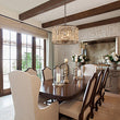 Load image into Gallery viewer, Farmhouze Light - 4 - Light Vintage Glam Crystal Drum Lantern Pendant - Chandelier - Small -