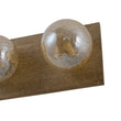 Load image into Gallery viewer, Farmhouze Light - 4 - light Vintage Wood Amber Glass Globe Vanity Light - Wall Sconce - 22.8 in -
