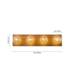 Load image into Gallery viewer, Farmhouze Light - 4 - light Vintage Wood Amber Glass Globe Vanity Light - Wall Sconce - 22.8 in -