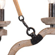 Load image into Gallery viewer, Farmhouze Light - 5 - Light Antique Wood Hemp Rope Candle Style Chandelier - Chandelier - Poplar+Hemp Rope -
