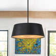 Load image into Gallery viewer, Farmhouze Light-5-Light Scandinavia Matte Black Drum Pendant Light-Pendant-Black-