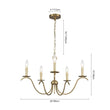 Load image into Gallery viewer, Farmhouze Light - 5 - Light Vintage Elegant Simple Candle Style Chandelier - Chandelier - Brass -