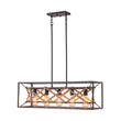 Load image into Gallery viewer, Farmhouze Light - 5 - Light Vintage Rustic Rectangle Kitchen Island Pendant - Chandelier - 5 - Light -