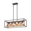 Load image into Gallery viewer, Farmhouze Light - 5 - Light Vintage Rustic Rectangle Kitchen Island Pendant - Chandelier - 5 - Light -