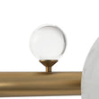Load image into Gallery viewer, Farmhouze Light - 56” Modern Milky Glass Globe Island Pendant Chandelier - Chandelier - Brass -