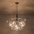 Load image into Gallery viewer, Farmhouze Light - 6 - Light Dimmable Glam Cluster Glass Globe Bubble Chandelier - Chandelier - Black + Chrome -
