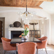 Load image into Gallery viewer, Farmhouze Light - 6 - Light Dimmable Glam Cluster Glass Globe Bubble Chandelier - Chandelier - Brown + Brass -